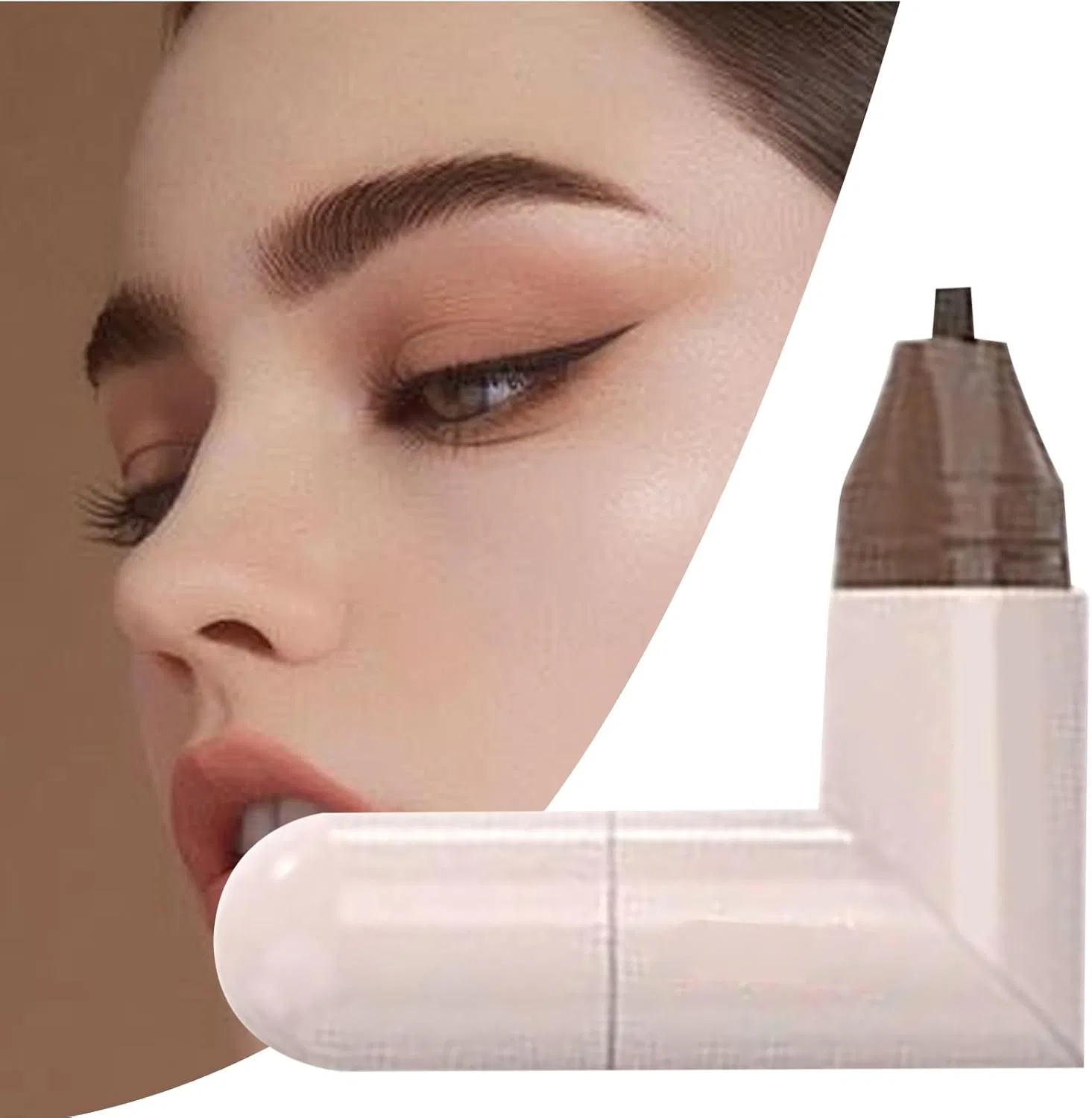 Подводка для глаз трафарет Eyeliner Stamp коричневая — фото 3