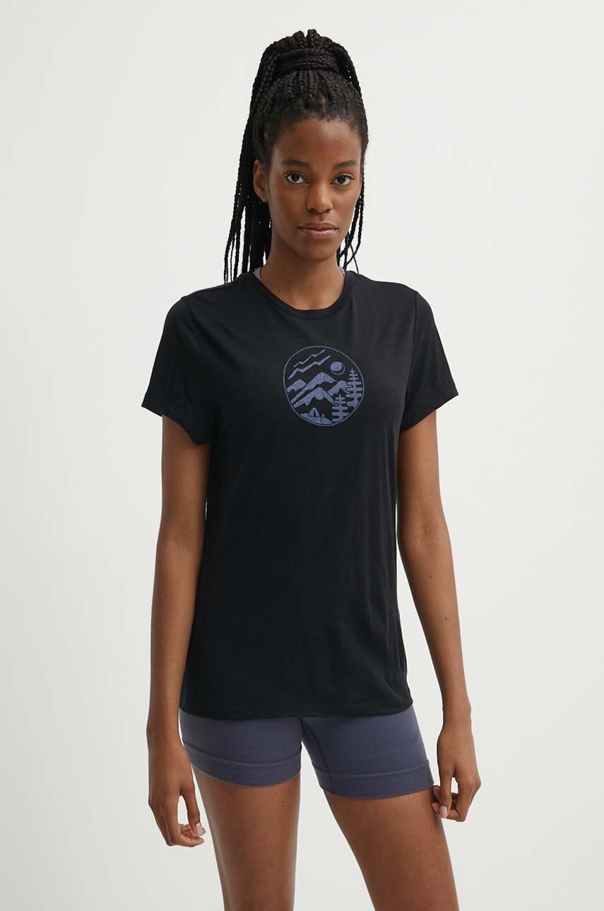 

Спортивная футболка Mer 150 Tech Lite III SS Tee Camp Circ Icebreaker, черный