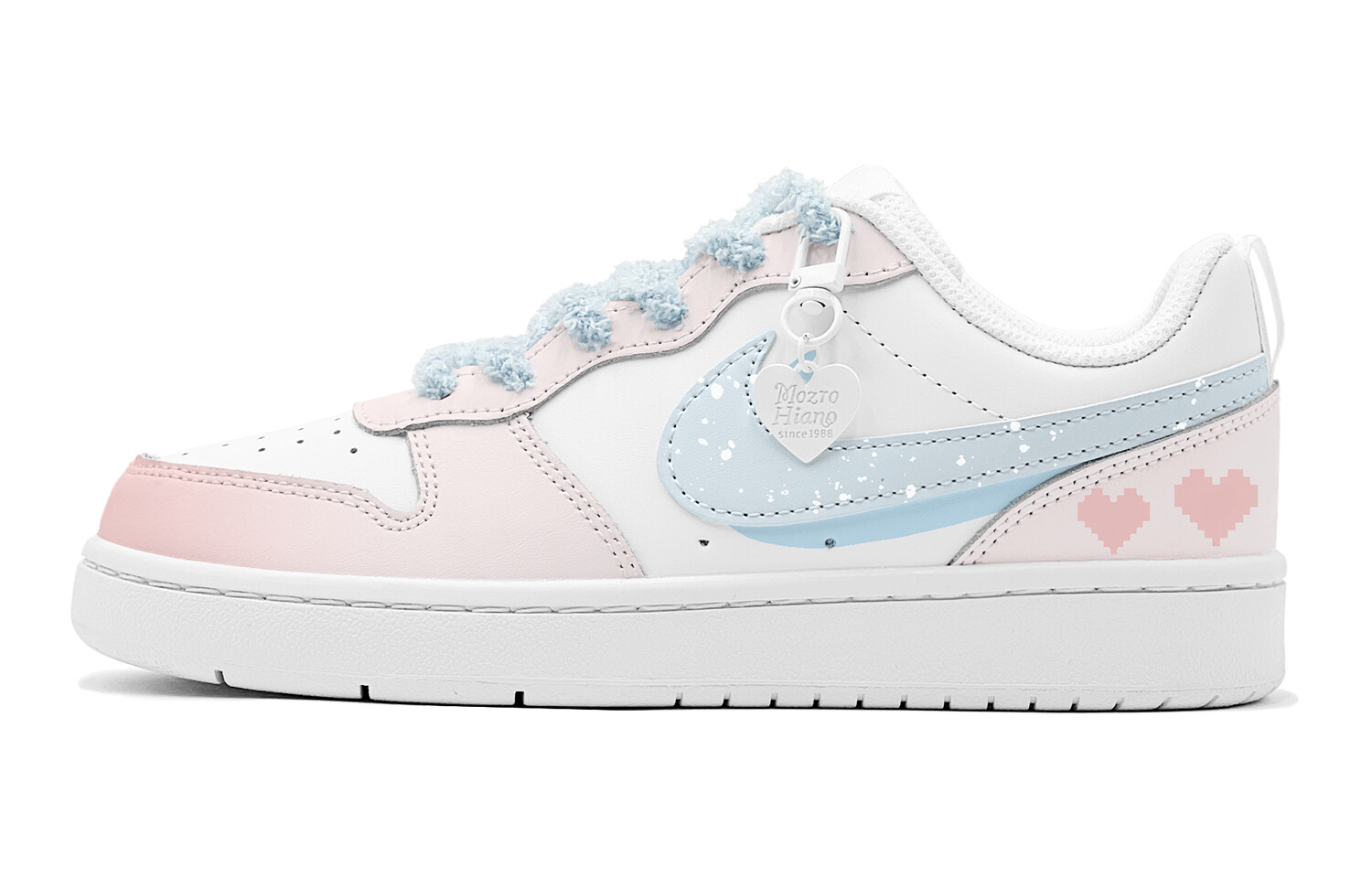 Кроссовки Nike Court Borough Skateboard Shoes Women's Low-Top Blue, синий — фото 2