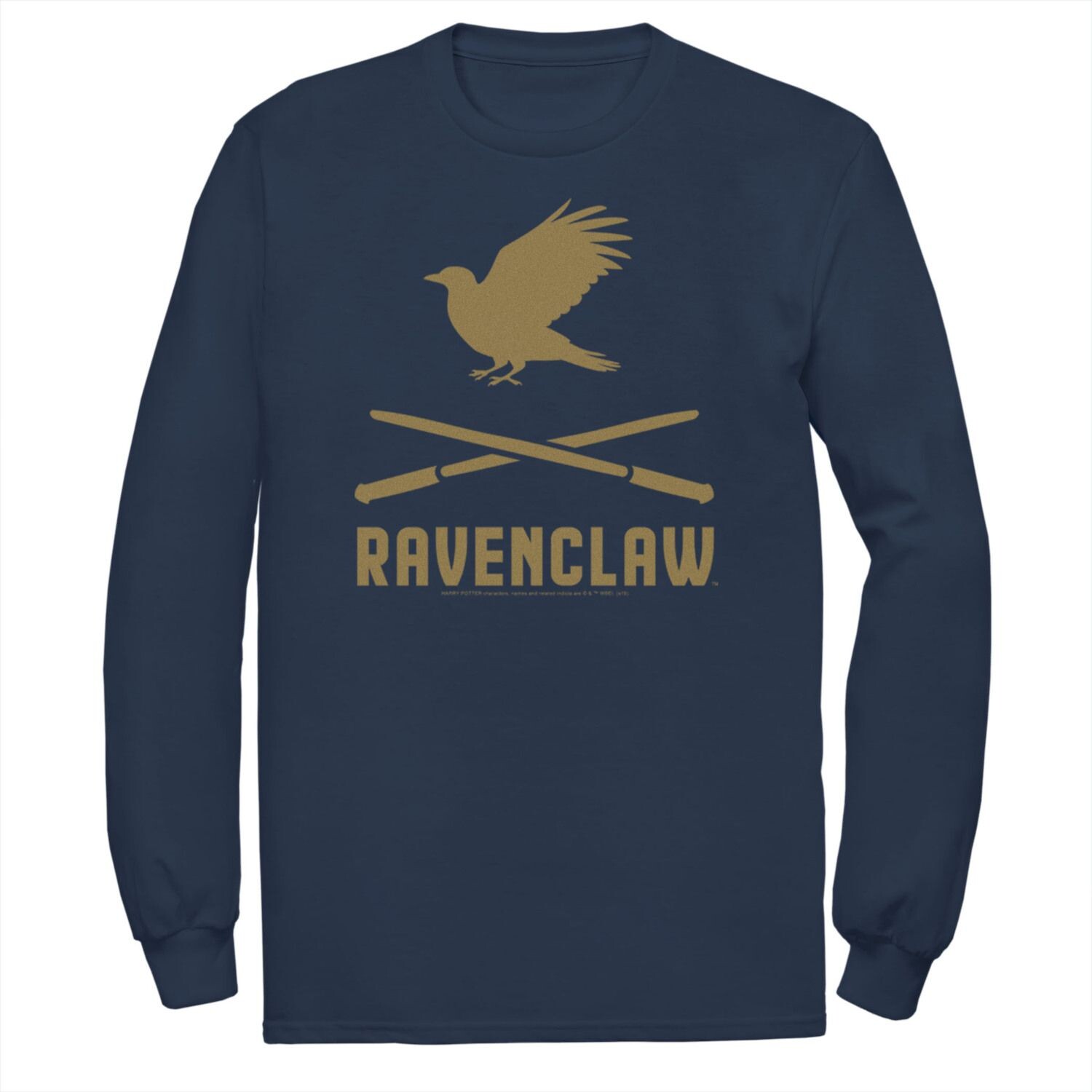 

Мужская футболка с логотипом Harry Potter Ravenclaw и скрещенными палочками