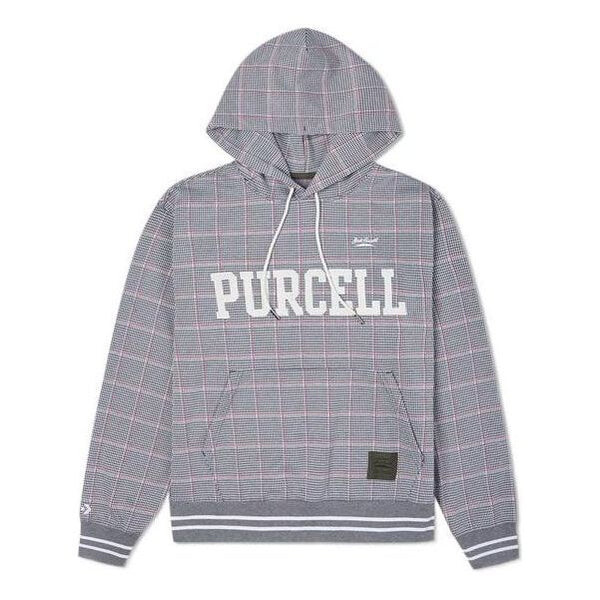 

Толстовка Converse x Todd Snyder Crossover Series Plaid Po Sports Pullover Couple Style Gray, серый