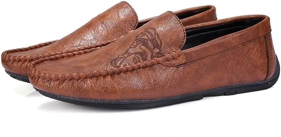 Лоферы кожаные коричневые, Loafers & Slip-Ons, Brown DHFIRUFSHLO — фото 2