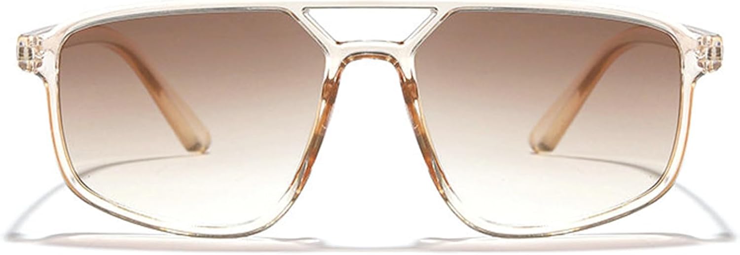 

Willochra Модные солнцезащитные очки-пилот большого размера для женщин и мужчин, роскошные многоугольные солнцезащитные очки в крупной оправе с градиентным переходом цвета, C5