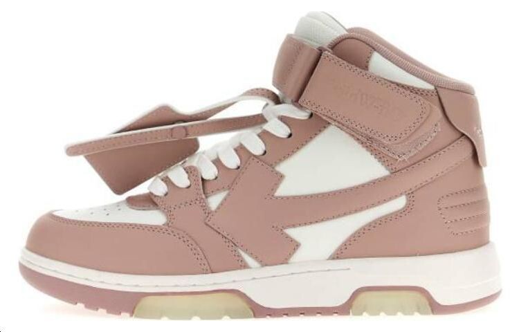 

Кроссовки OFF-WHITE Out Of Office Mid Top White Pink Women's, розовый