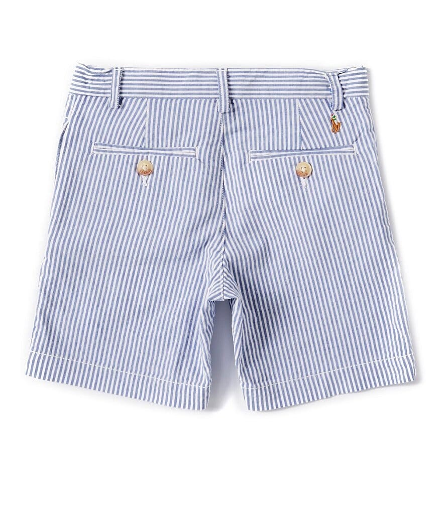 

Шорты из эластичной ткани из жатого хлопка Polo Ralph Lauren Little Boys 2T-7, синий