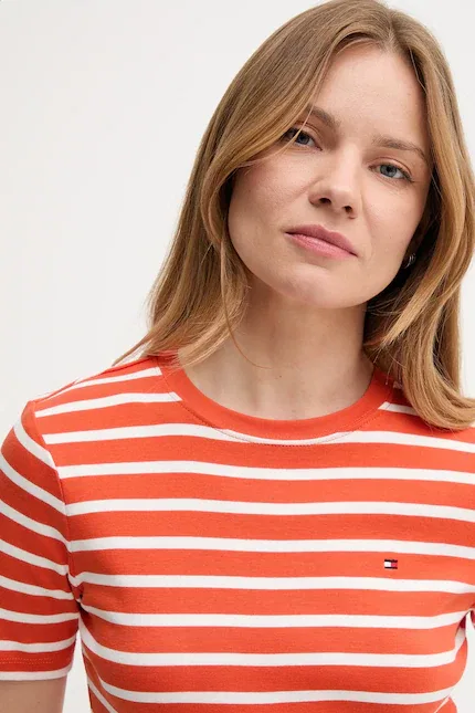 Футболка с коротким рукавом Tommy Hilfiger, оранжевый — фото 3
