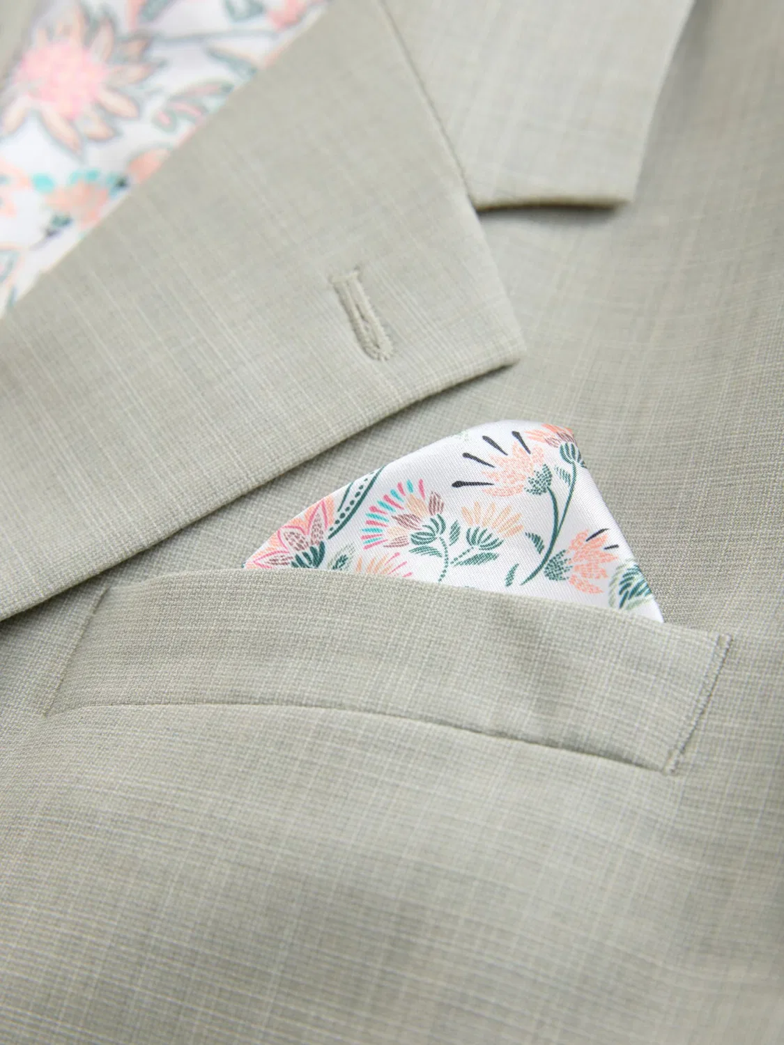 Пиджак стандартного кроя 'Motionflex' Next, Pastel Green — фото 4