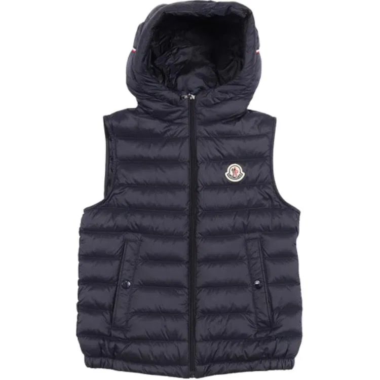 Детский жилет пуховой Moncler Blue