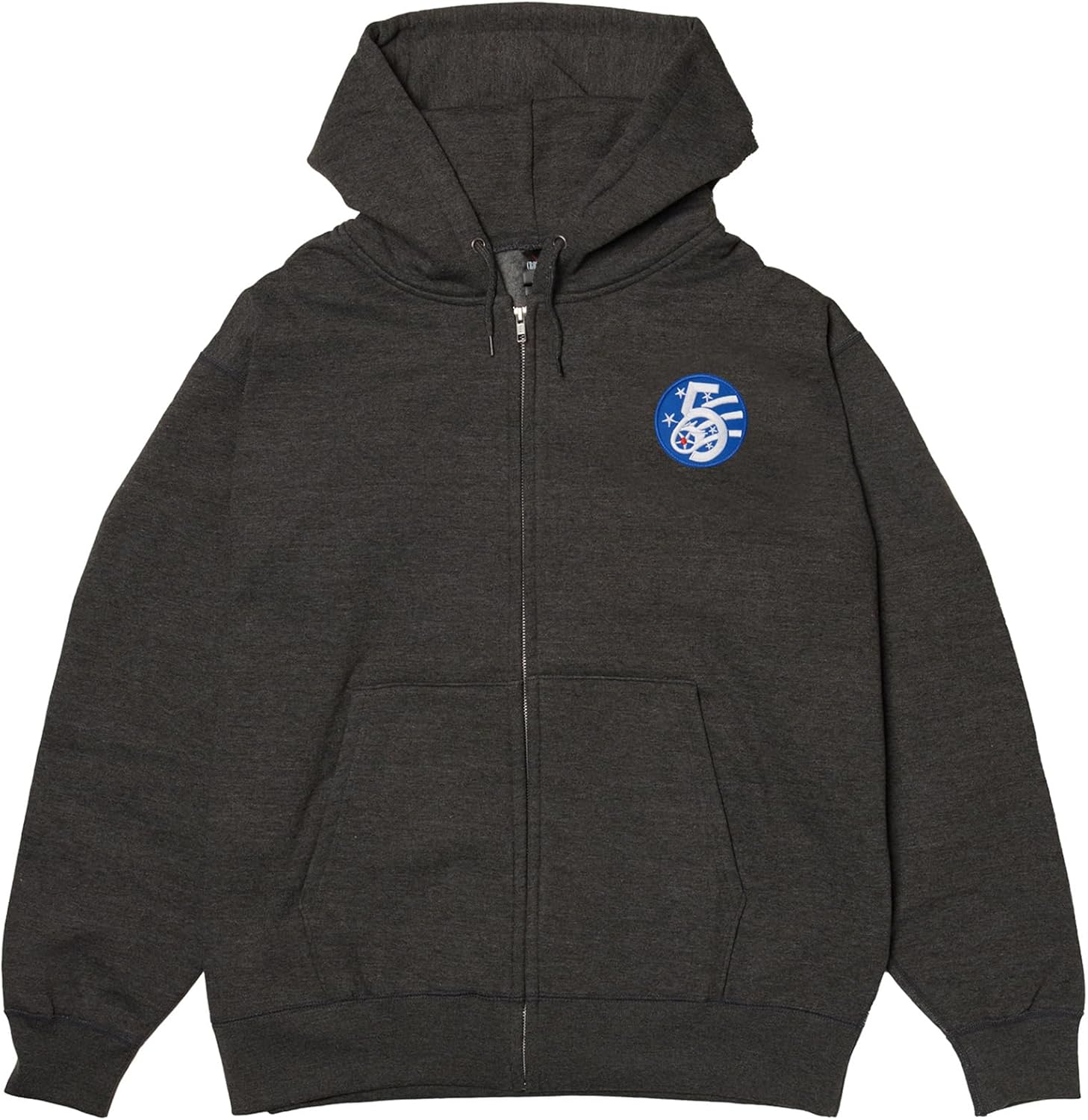 

Толстовка с капюшоном в стиле F, нашивка с гербом армии США, флисовая подкладка, толстовка на молнии, цвет угольно-серый F-Style