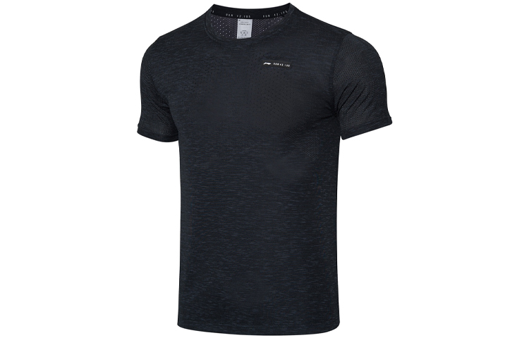 

Футболка LiNing Running Collection, мужская, цвет «черный, громовый, серый»