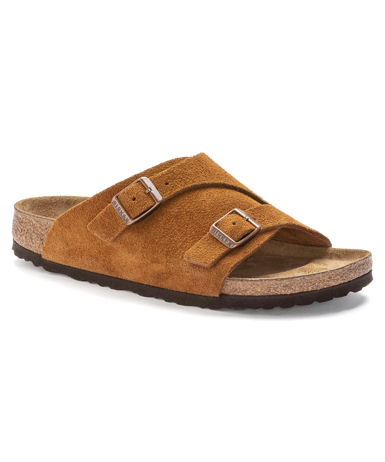 Унисекс сандалии Birkenstock Zurich из замши бежевые — фото 2