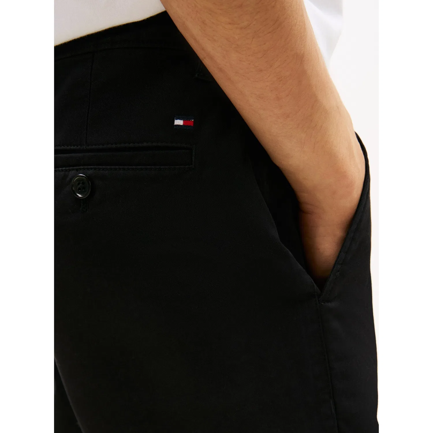 Мужские чиносы зауженные Tommy Hilfiger, Black — фото 3