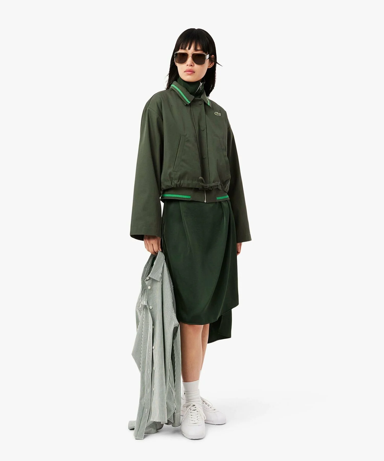 Куртка-блузон LACOSTE Dark Green — фото 4