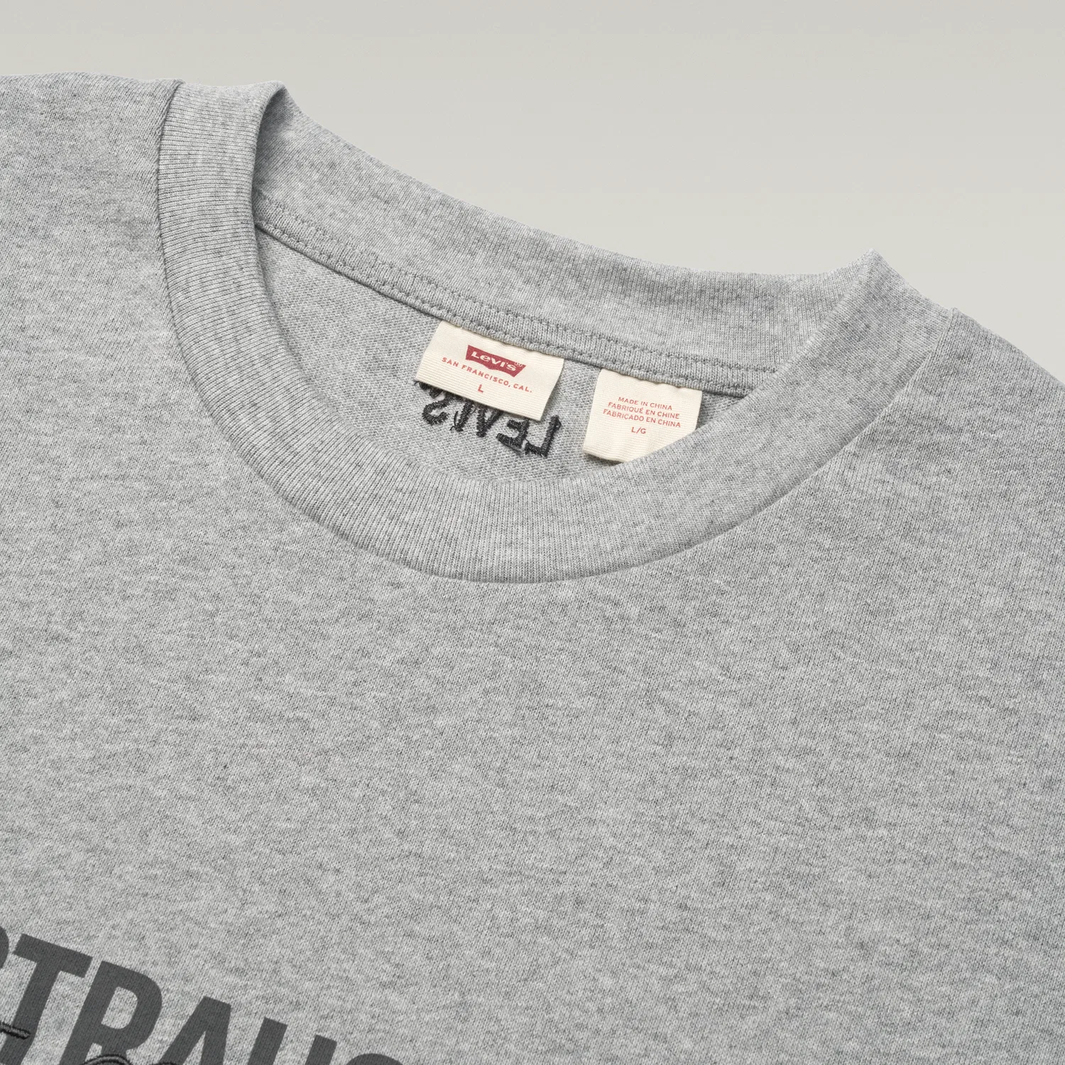 Детская футболка с круглым вырезом Levis, Gray — фото 4