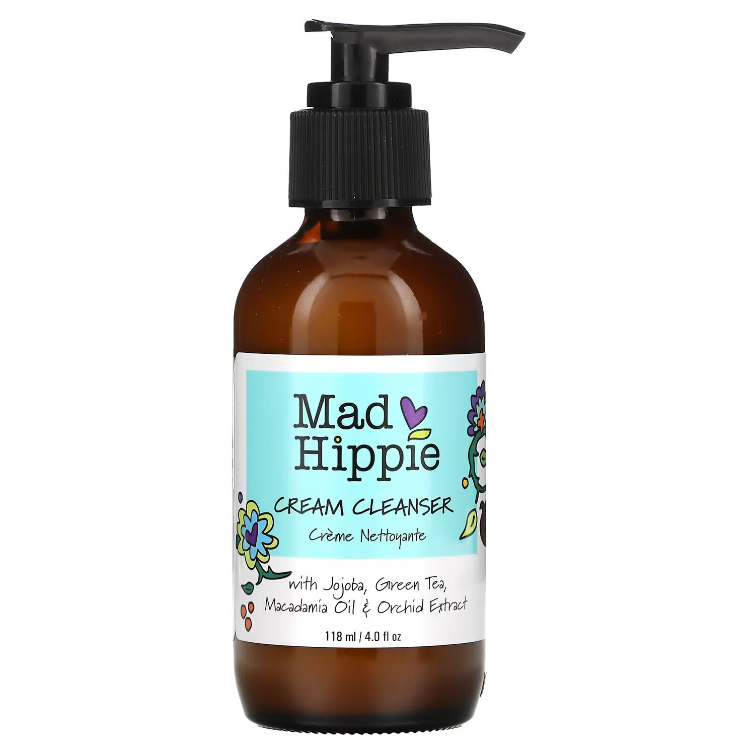 

Mad Hippie, очищающий крем,13 активных веществ, 118 мл (4 жидк. унции)