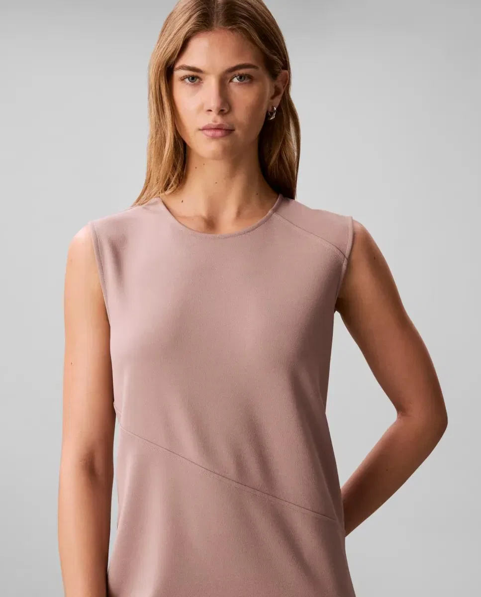 Женское платье-миди из эластичного крепа Topo Calvin Klein, Topo — фото 2