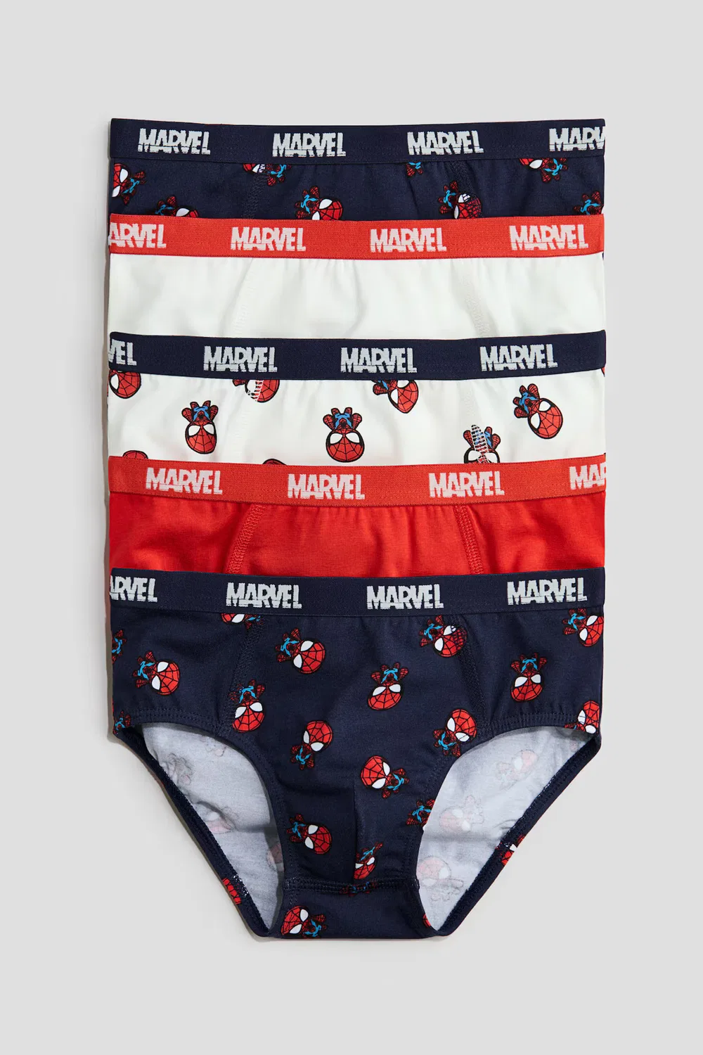 Набор из 5 трусов для мальчиков с принтом H&M, Marineblau/Marvel Comics