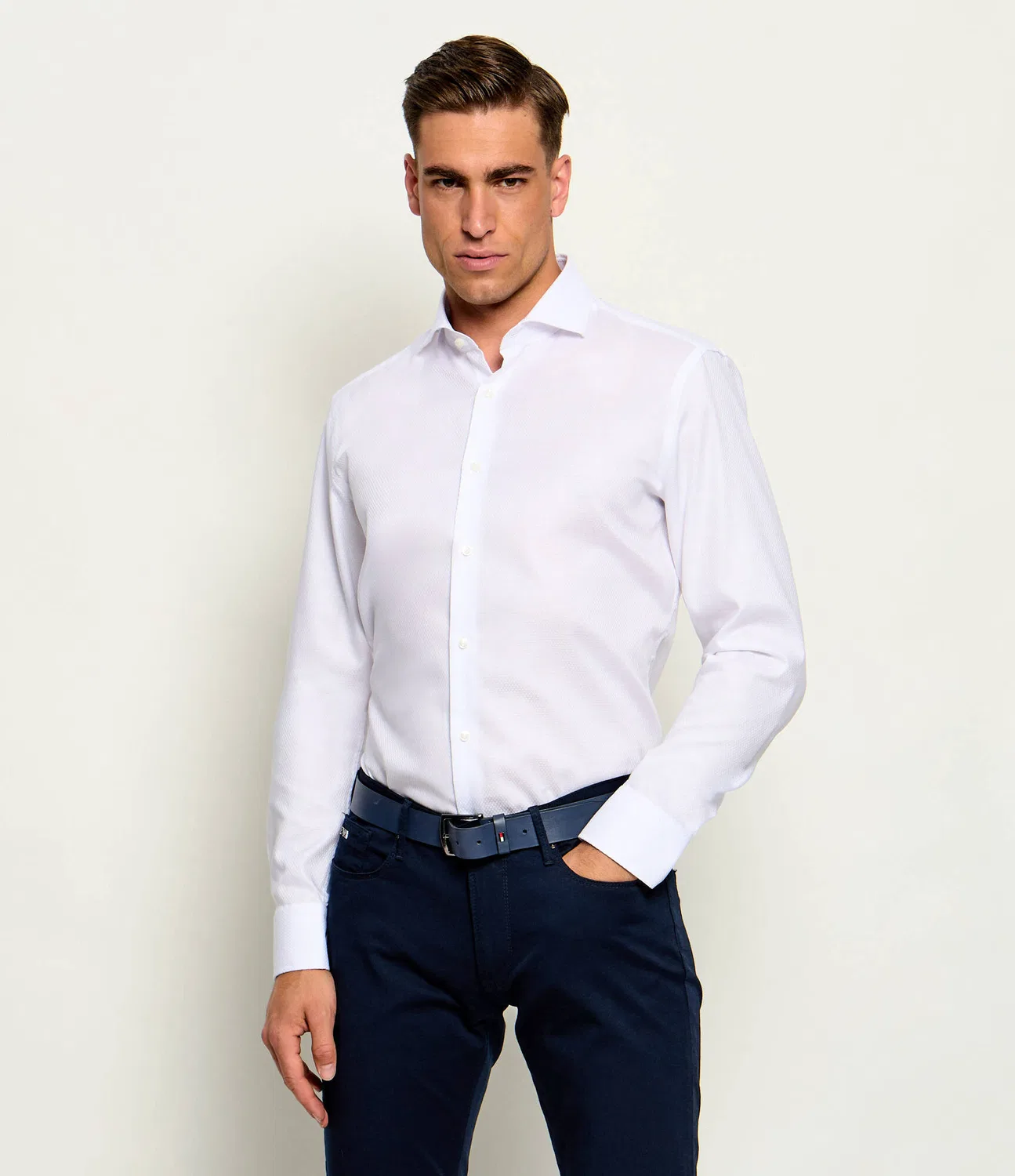 Рубашка с длинным рукавом H-Hank-SP-C1-261 Boss, Bianco
