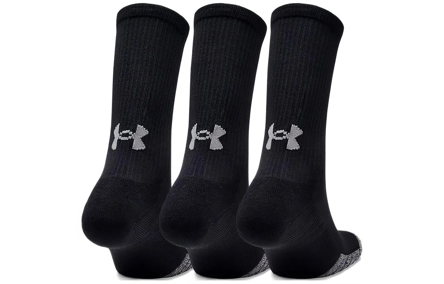 Детские носки до колена с принтом, комплект из 3 пар, Under Armour, Black — фото 3