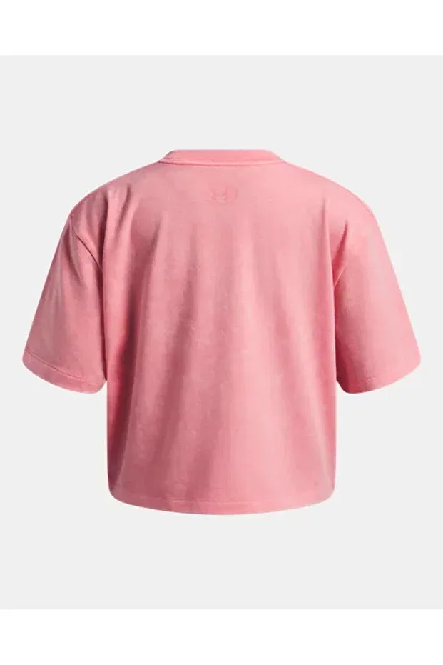 Детская футболка с коротким рукавом для девочек Ua rival wash ss girls' crop short t-shirt Under Armour, 600 — фото 2