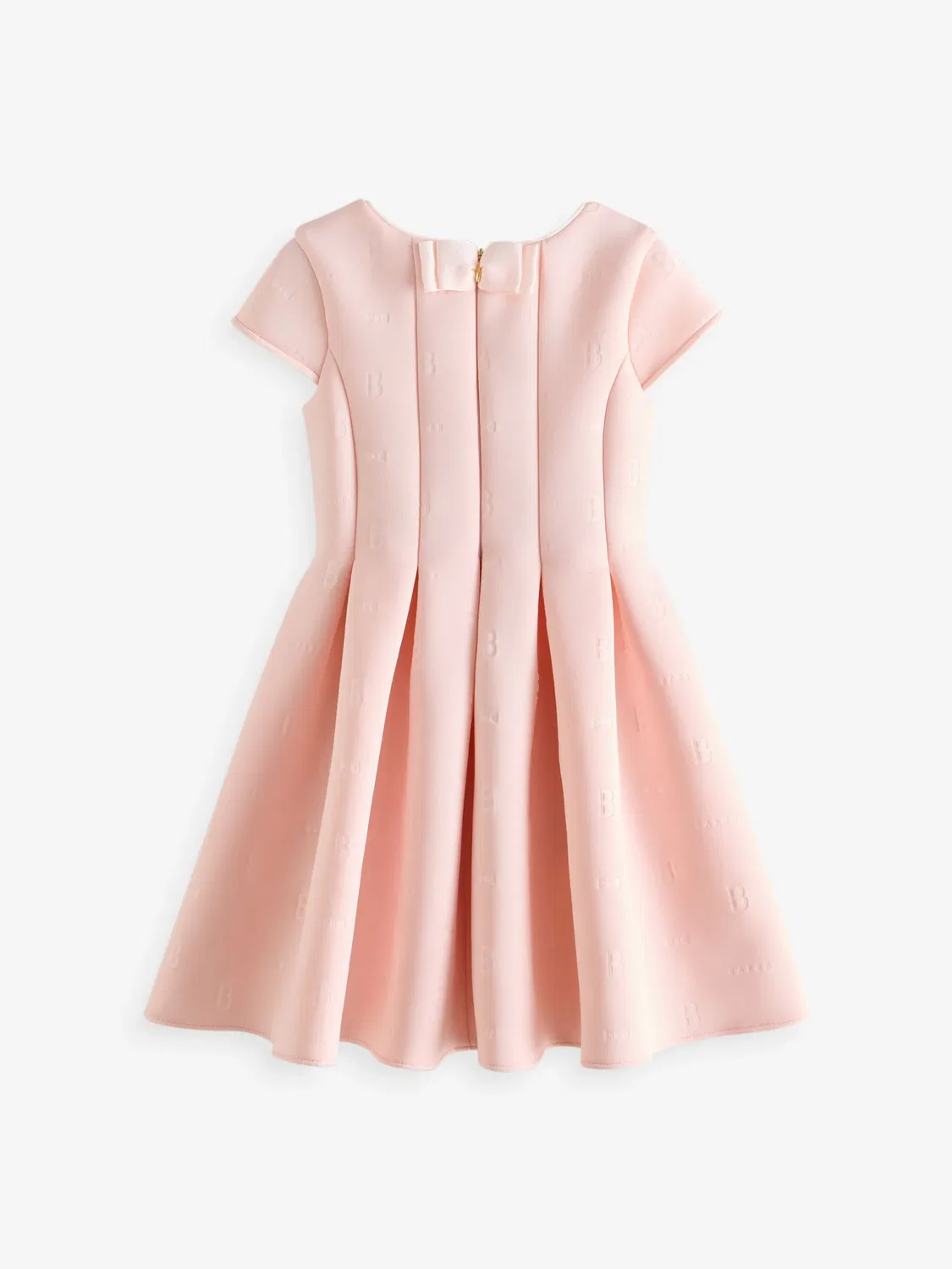 Платье с плиссированной юбкой, scuba Baker by Ted Baker, светло-розовое
