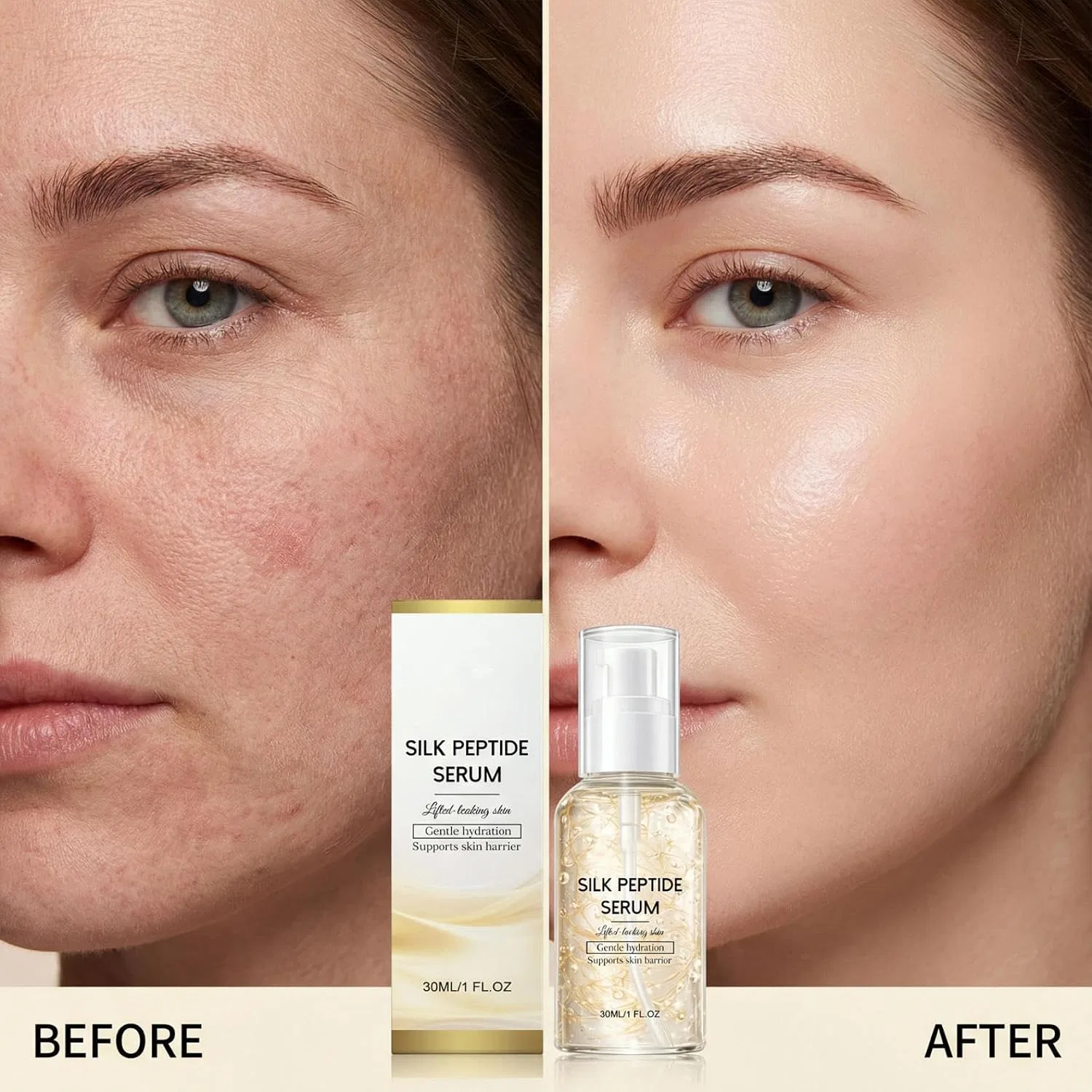 Сыворотка лифтинговая Silk Peptide Intensive Lifting Ampoule, vokkrv, 30 мл — фото 2