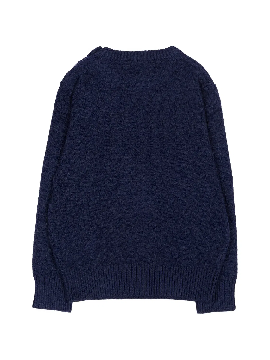 Свитер фактурной вязки Trussardi Junior, синий — фото 2