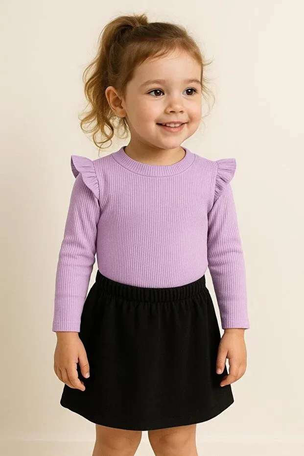 Детский комплект для девочек с длинным рукавом Basics Ues, Purple