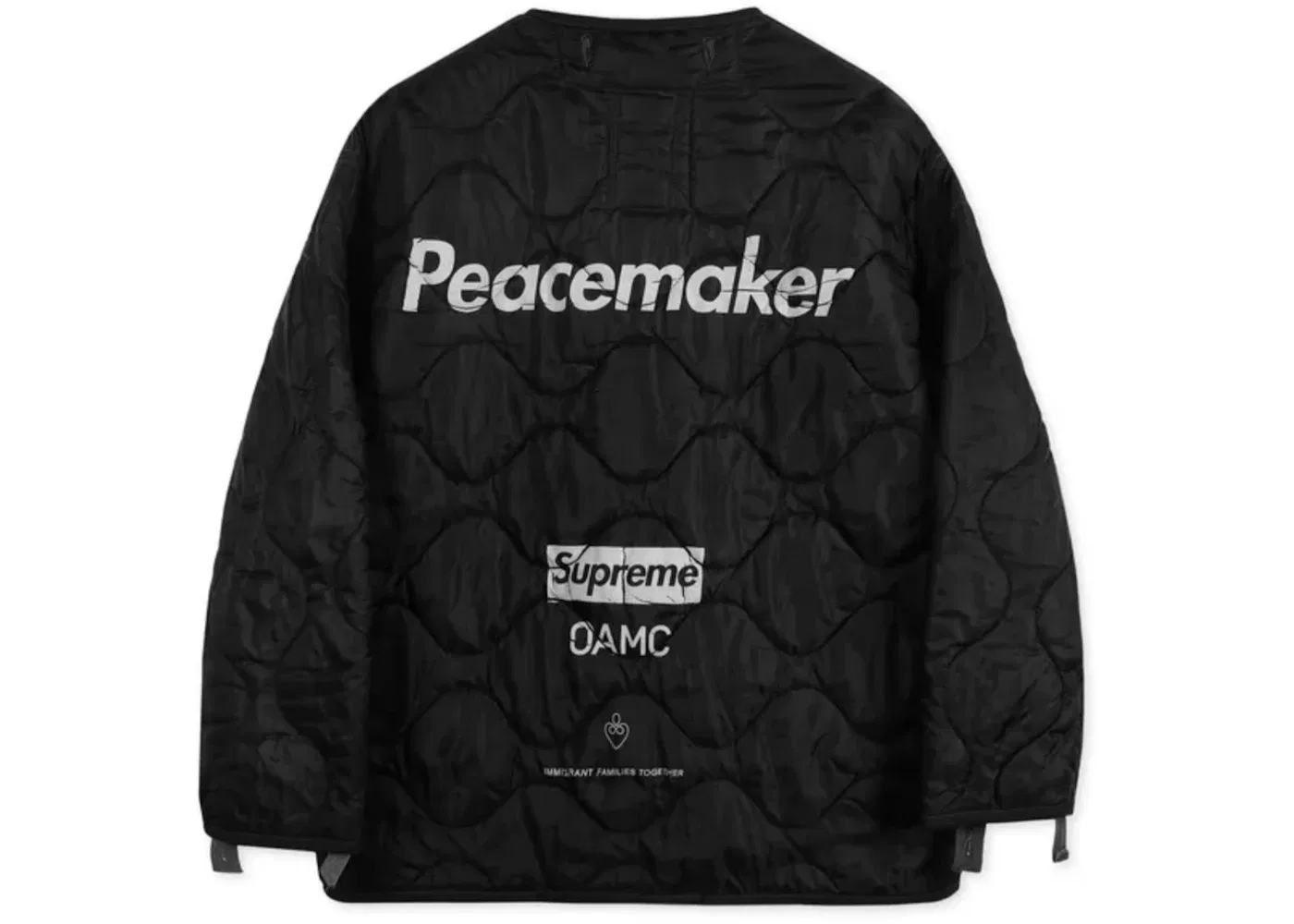 Мужская куртка-пуховик M-65 с принтом Supreme OAMC Overdyed Vintage Military Liner, Black — фото 2