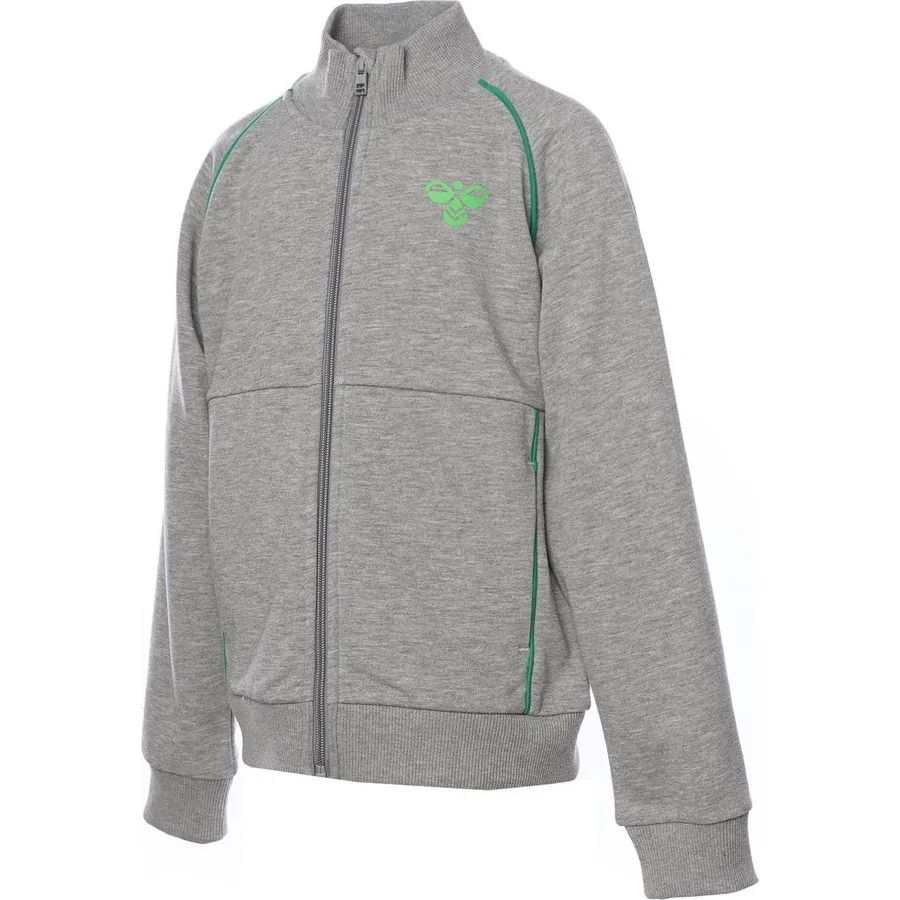 Детская кофта на молнии с принтом Hmlkevin Zip Jacket Hummel, Серый
