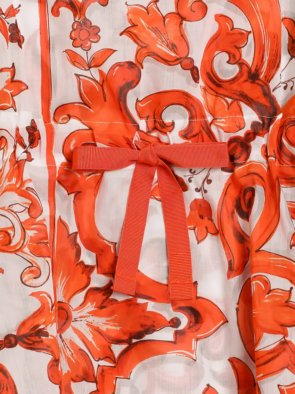 Туника Majolica Dolce & Gabbana Kids, оранжевый — фото 4