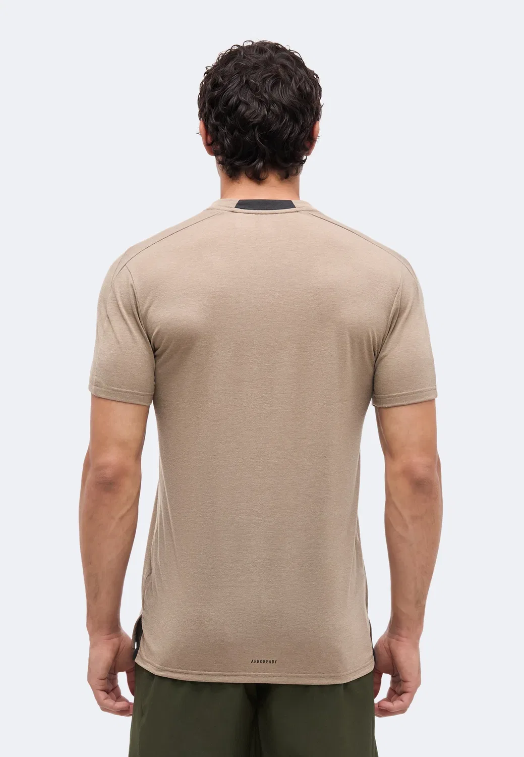 Спортивная футболка D4T для тренировок Adidas Performance, Khaki Six Melange — фото 3