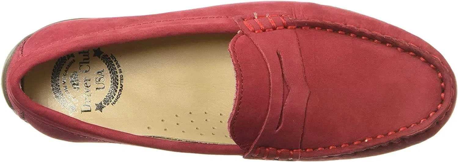 Детские туфли-лоферы из натуральной кожи Naples 2.0 Penny Driver Driver Club USA, Red Nubuck — фото 4