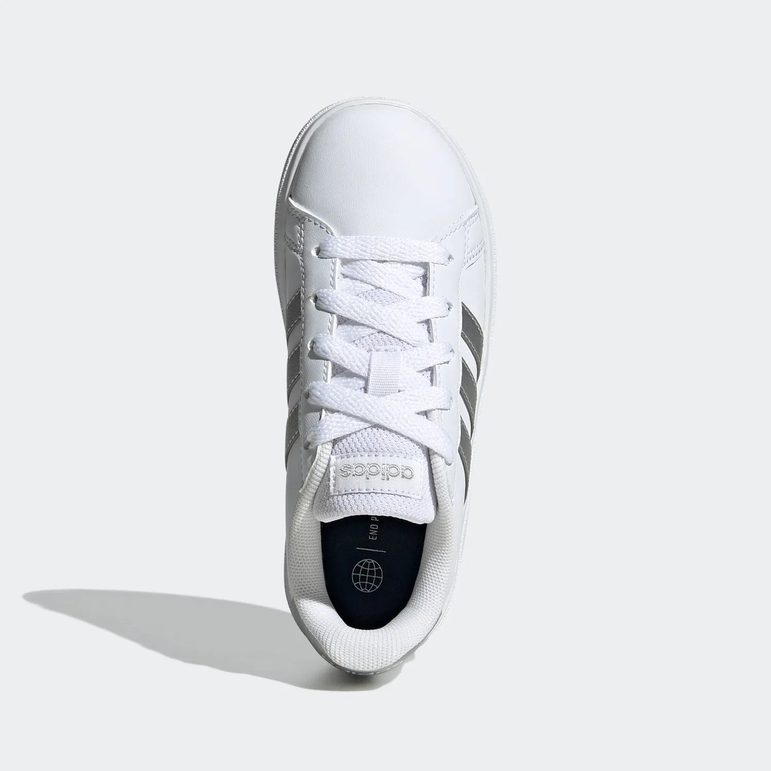 Детские кроссовки для активного отдыха Adidas Sportswear, Cloud White/Matte Silver — фото 4