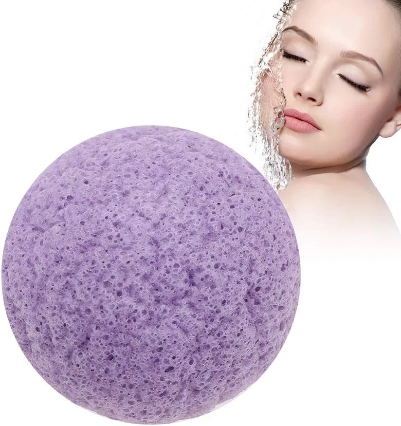 Мочалка Konjac, полукруглая, MYFTO, Фиолетовый