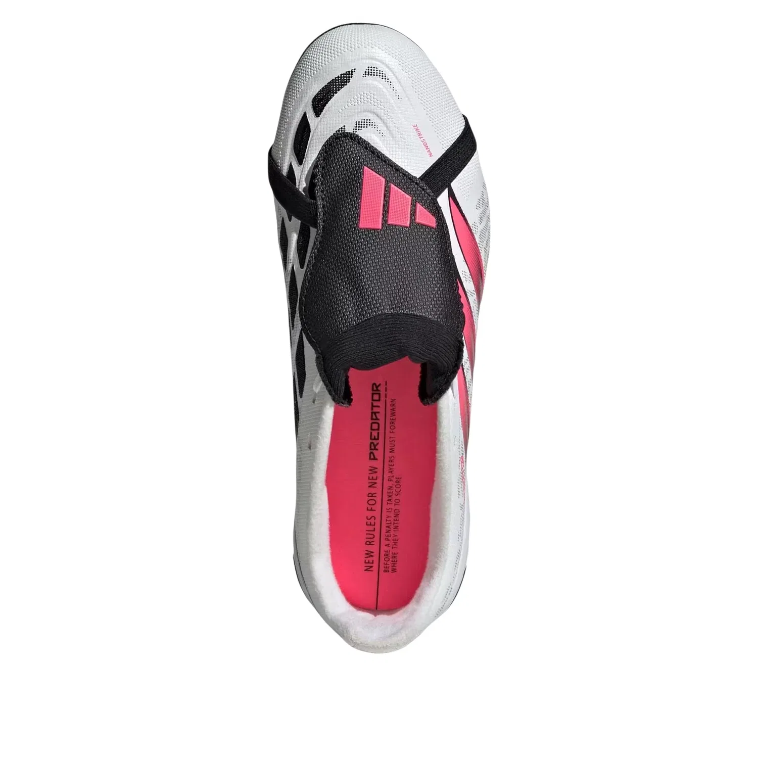 Детские бутсы для футбола с шнуровкой Predator League Fold-Over Tongue Adidas, белый — фото 3