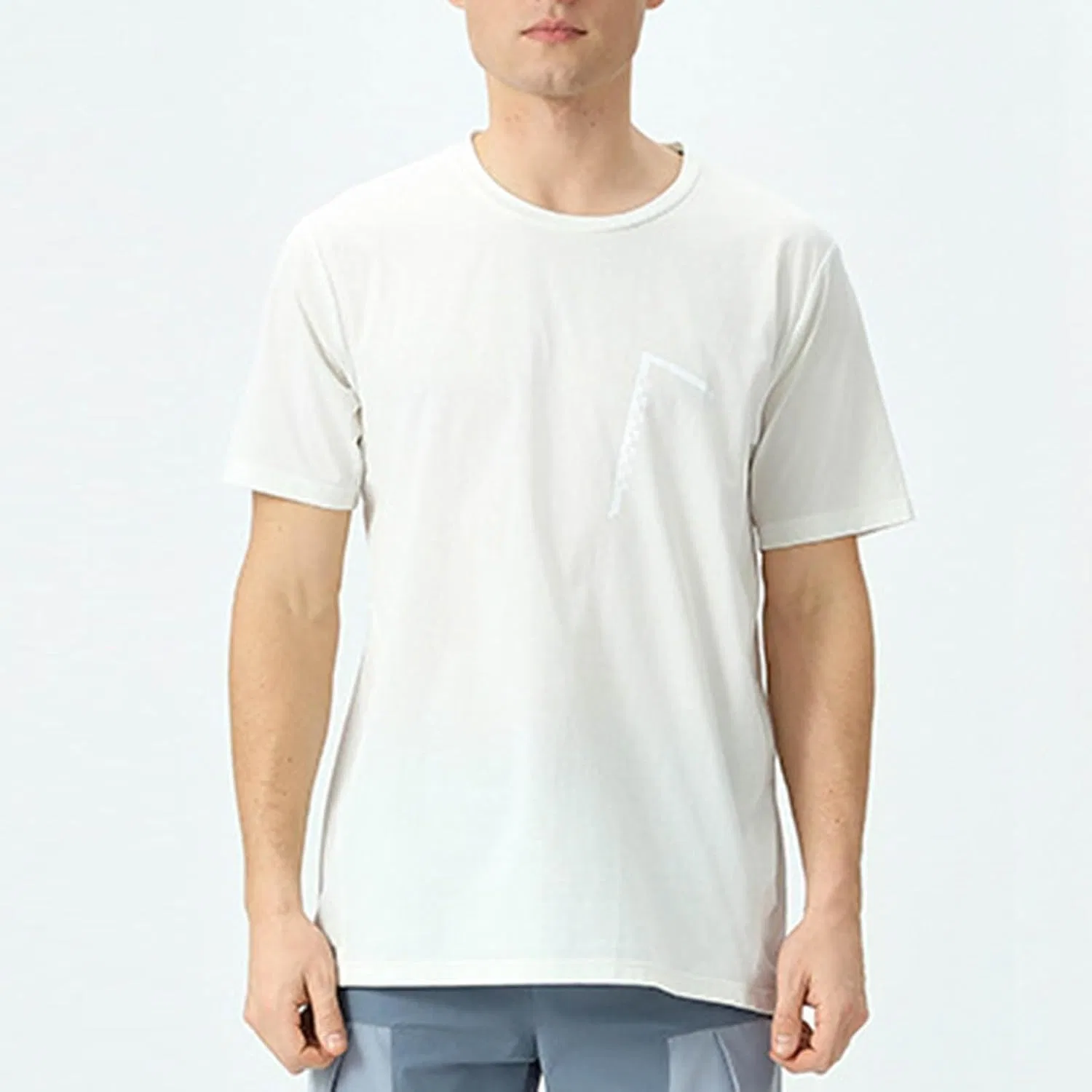 Мужская компрессионная футболка для тренировок с технологией Cool Dry, White — фото 4