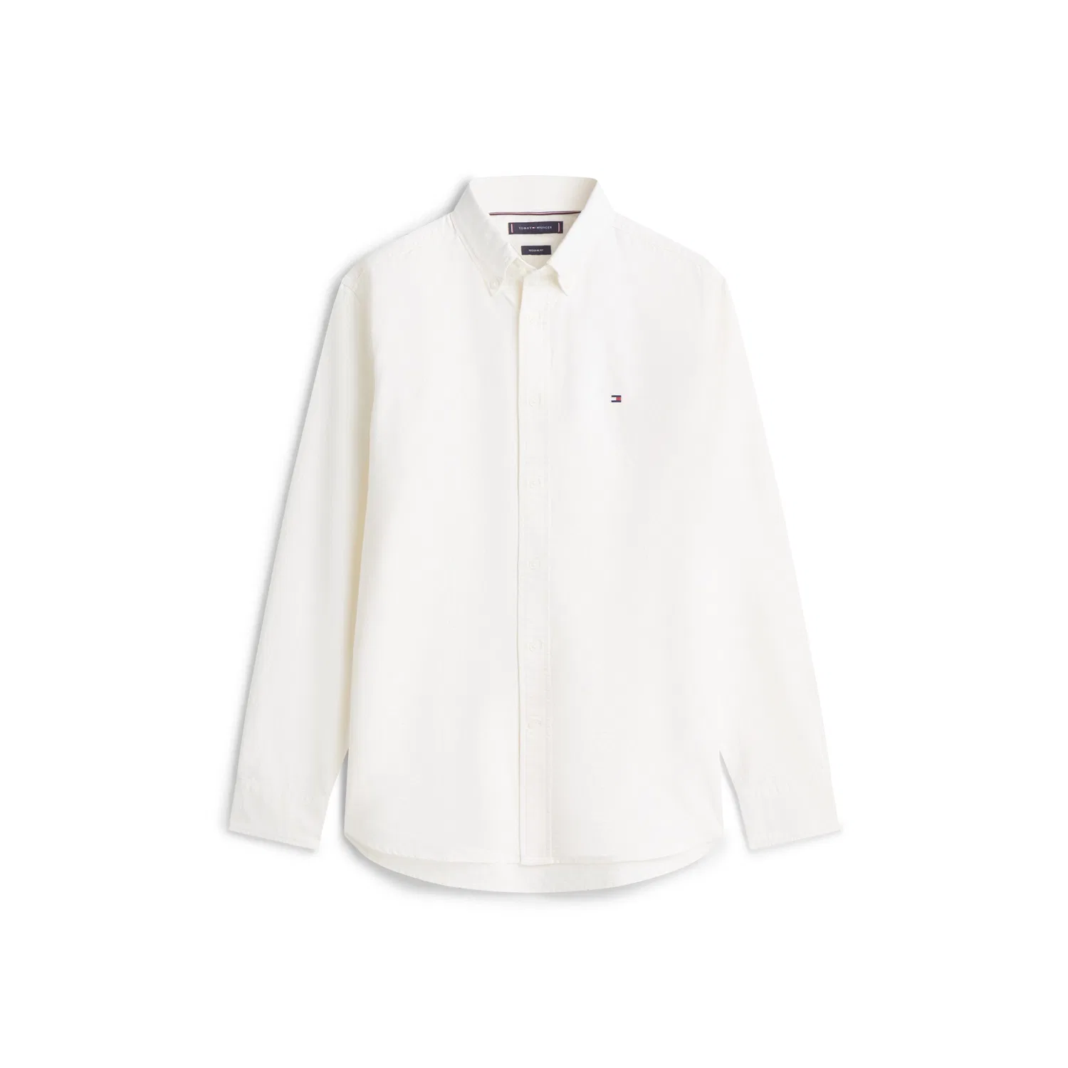Мужская рубашка с длинным рукавом Oxford Dobby Tommy Hilfiger, White — фото 4