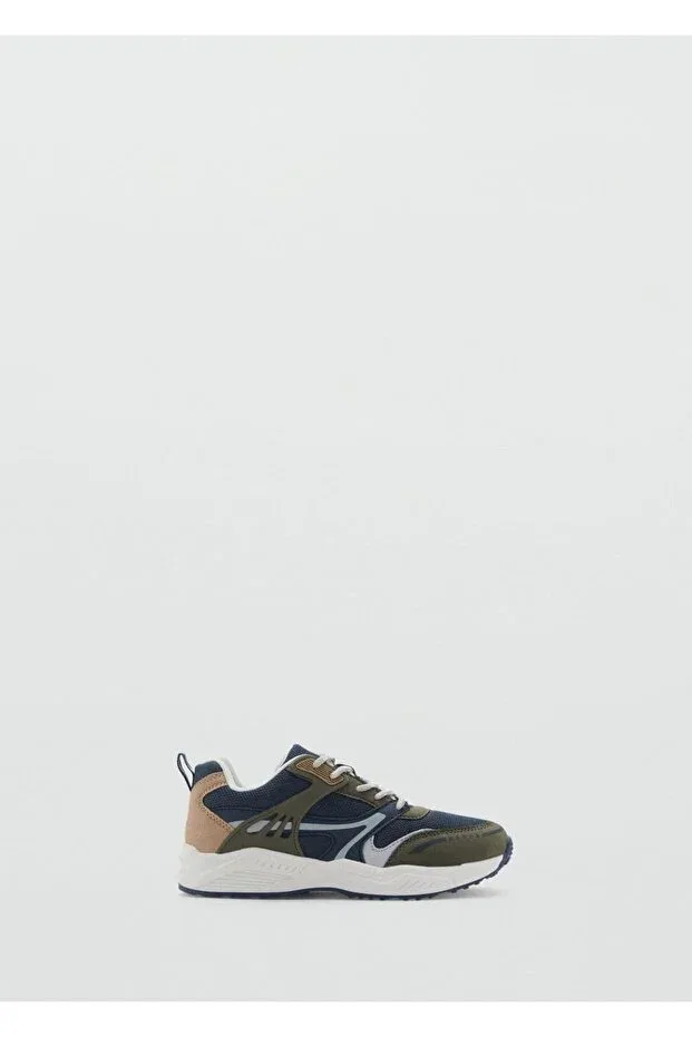 Детские кроссовки для мальчиков на шнуровке Mango Kids, Blue — фото 2