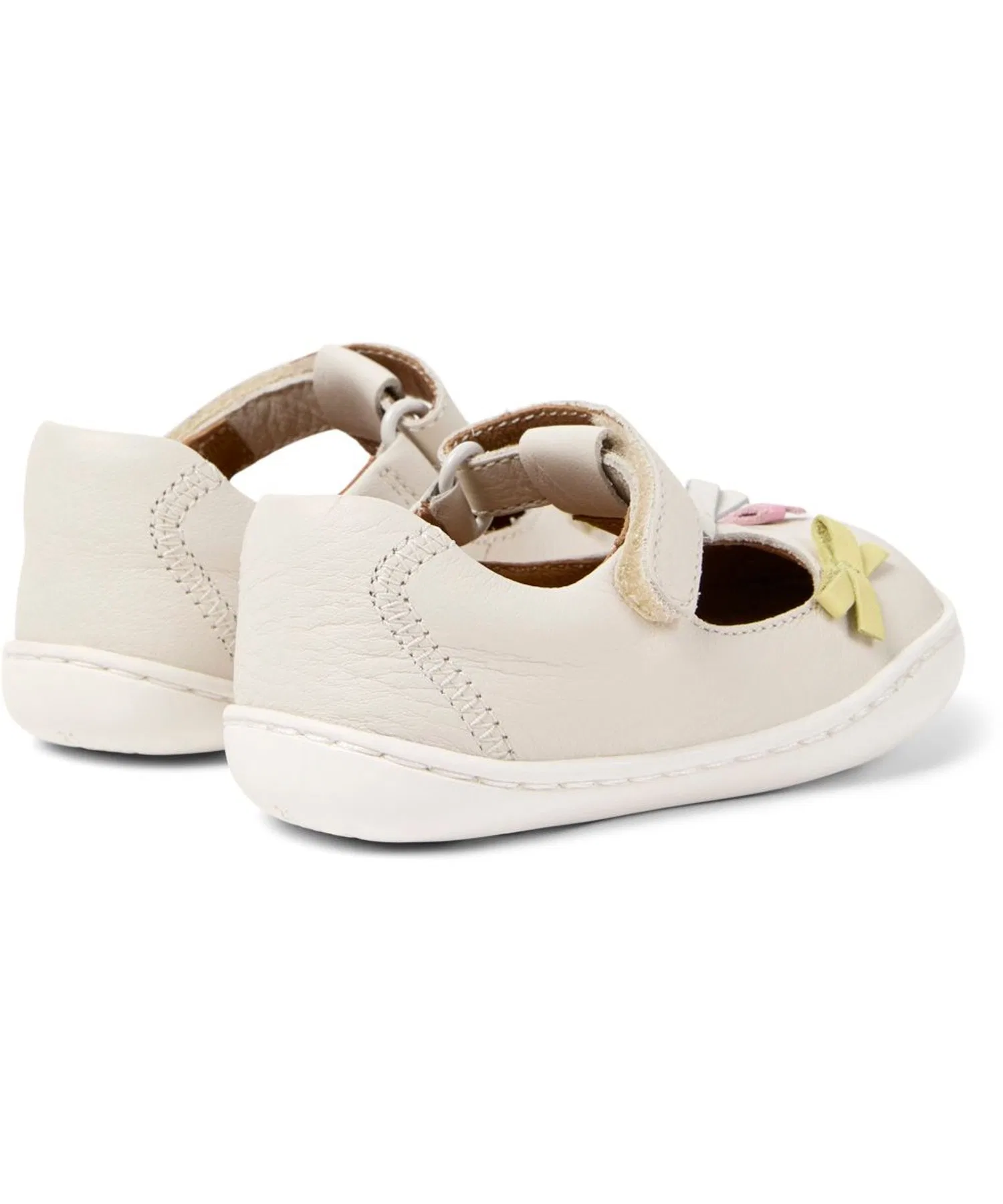 Детские кожаные кроссовки CAMPER TWINS First Walker белые — фото 3