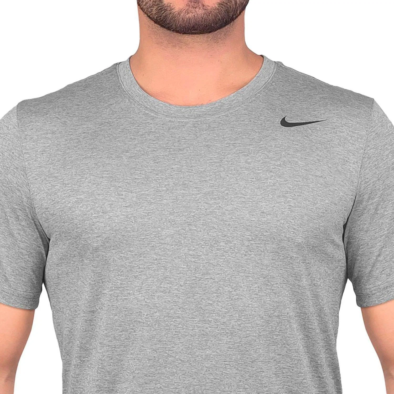 Мужская футболка Dry Legend 2 Nike, Dark Grey Heather/Black/Black — фото 4