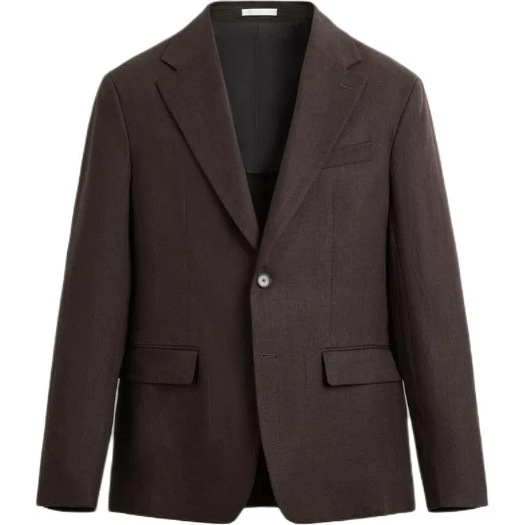 Мужской деловой костюм ZARA, Dark Khaki — фото 3