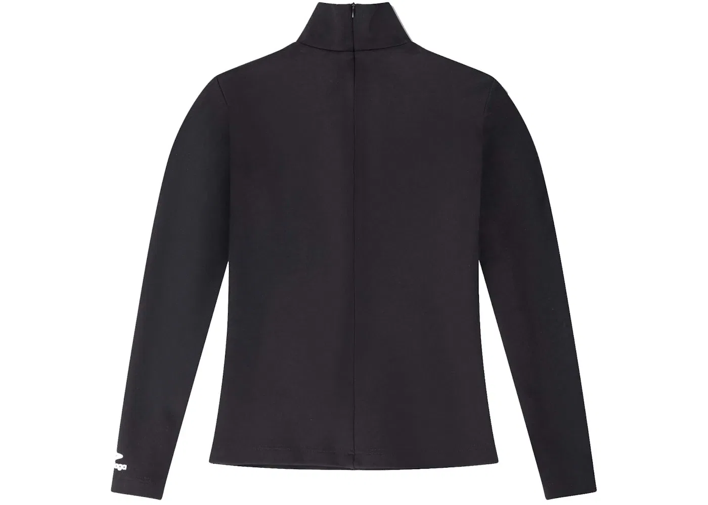 Женская футболка с длинным рукавом и высоким воротом Balenciaga, Black — фото 2
