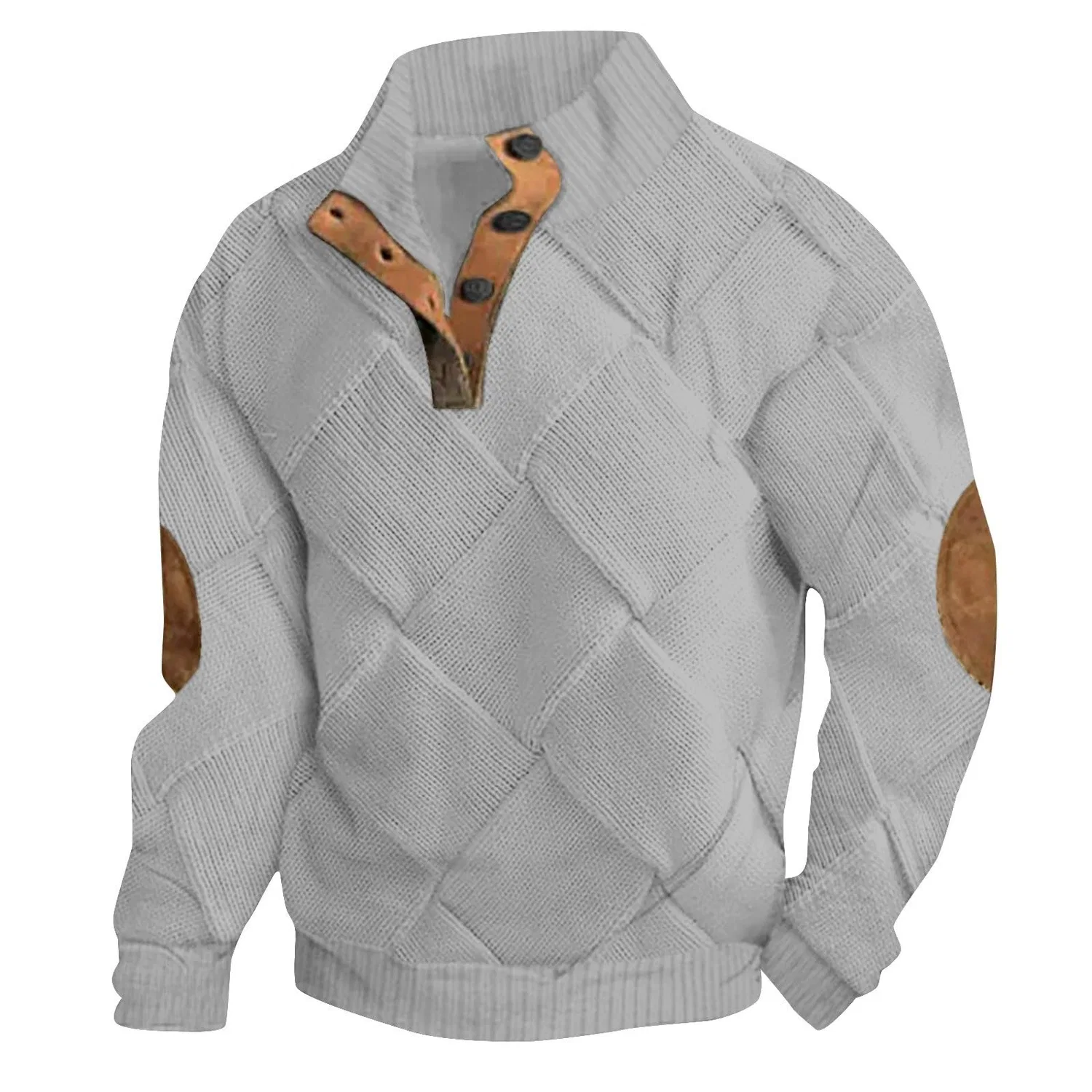 Мужской худи с капюшоном с цифровым принтом, 3-white