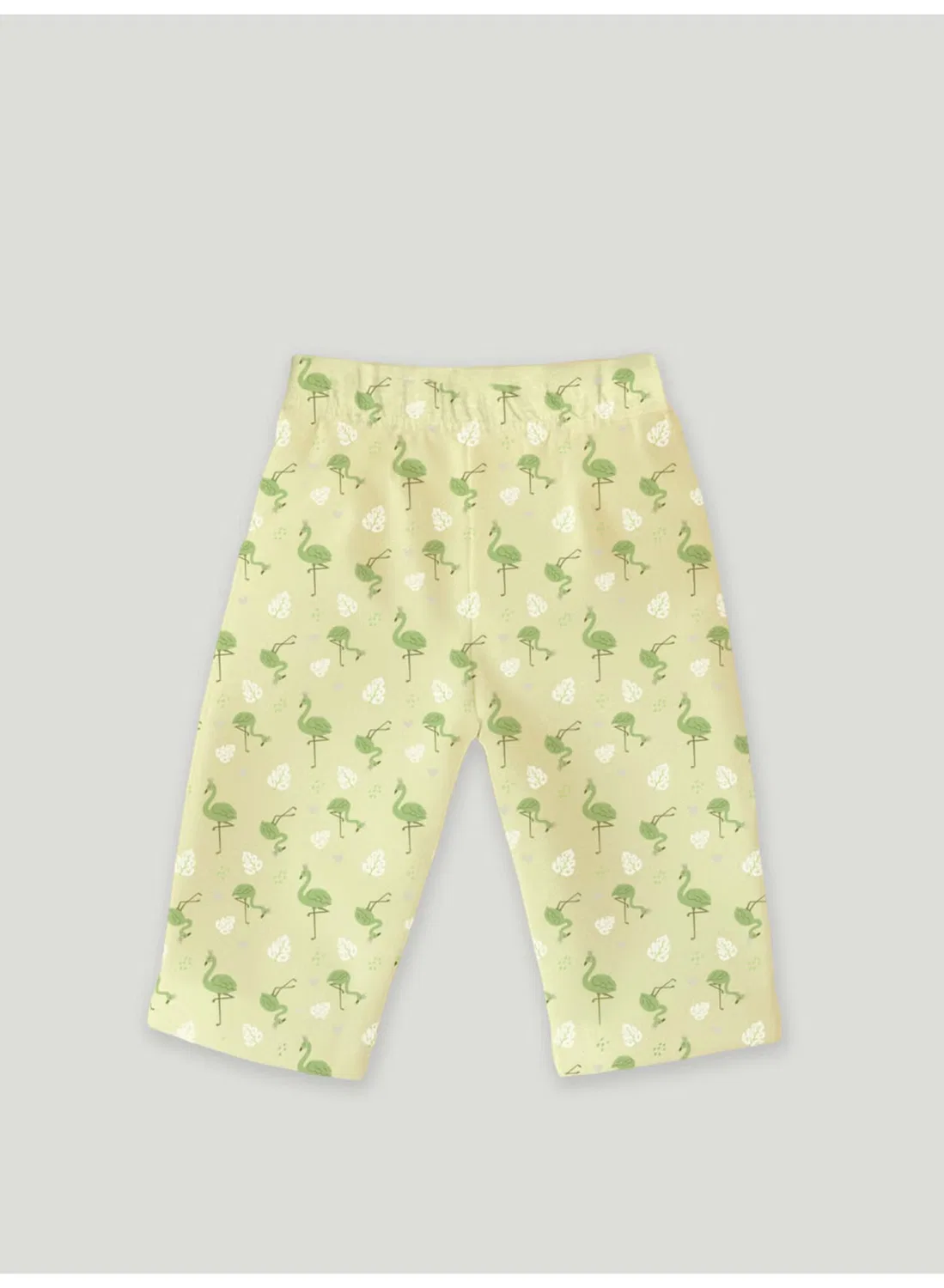 Комплект с принтом фламинго, модель Co-ord Set, Luay, желтый — фото 4