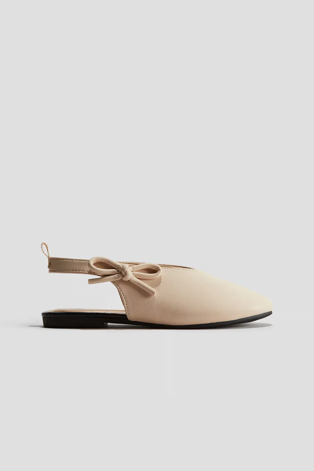 Туфли-лодочки с открытой пяткой и бантом H&M, Hellbeige