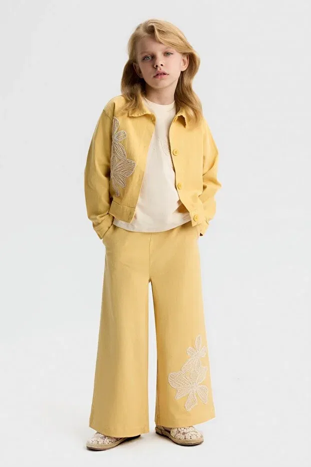 Детское для девочек жакет с принтом Nk Kids, Yellow