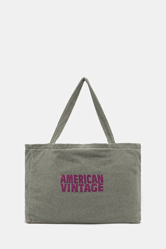

Хлопковая сумка American Vintage, зеленый