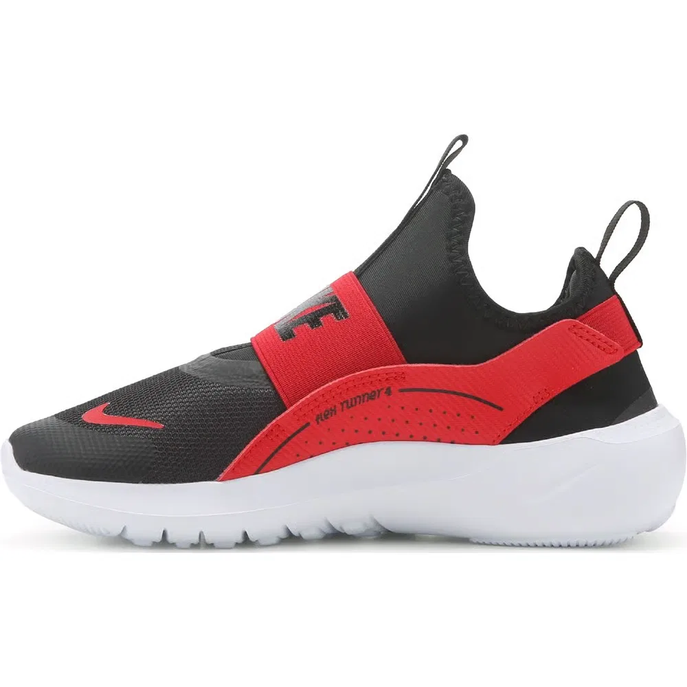 Детские кроссовки Flex Runner 4 без шнурков для малышей Nike, Black/Red — фото 3