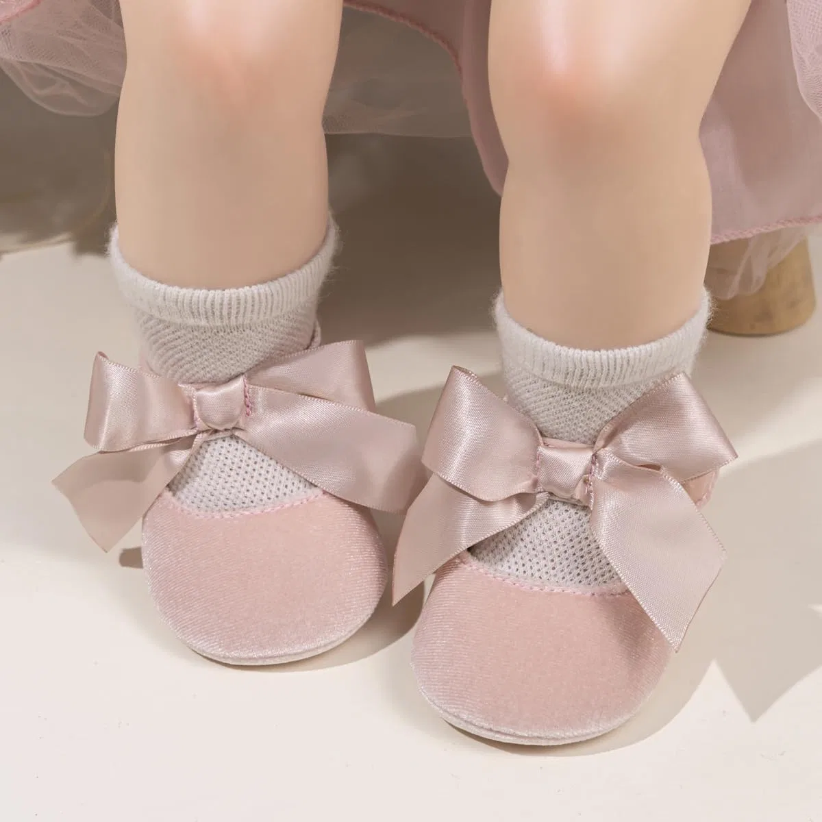 Детские туфли Мэри Джейн для девочек KIDSUN, Light Pink — фото 2